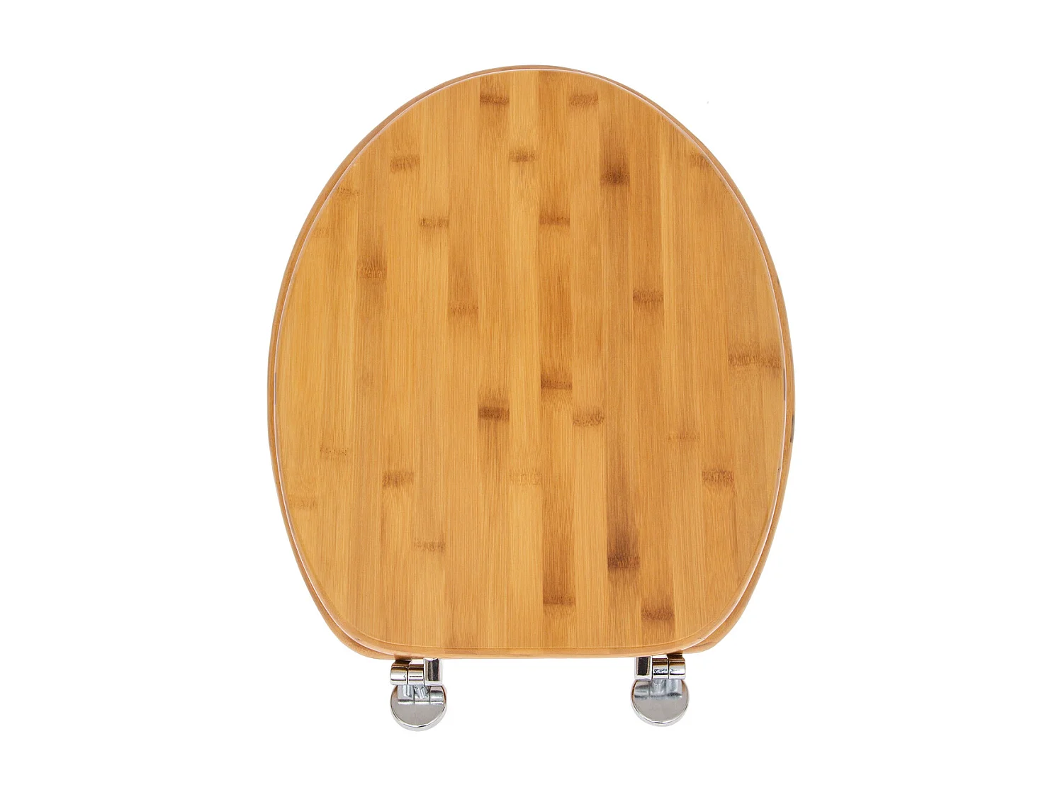 Abattant WC en Bambou avec charnières en zinc