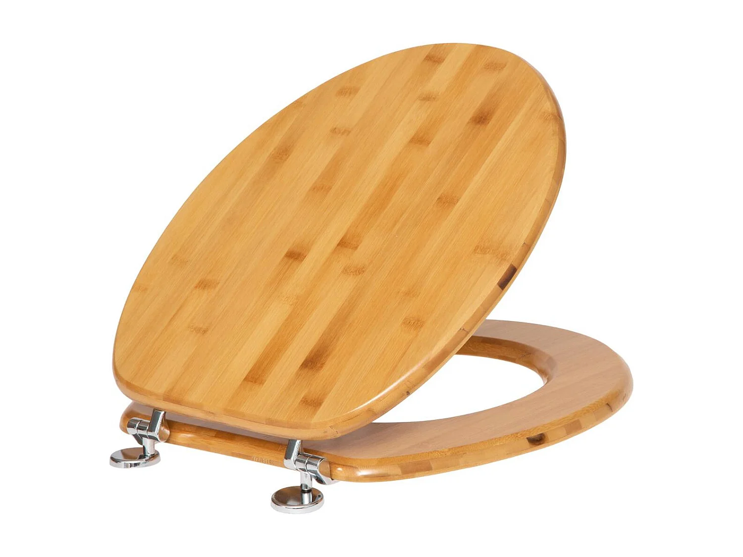 Abattant WC en Bambou avec charnières en zinc