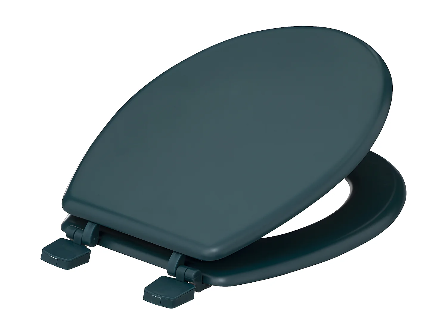 Abattant WC standard en Bois Bleu pétrole