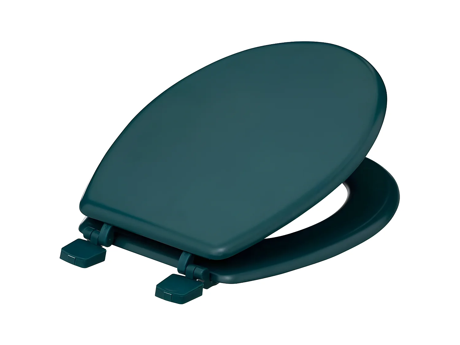 Abattant WC standard en Bois Bleu pétrole