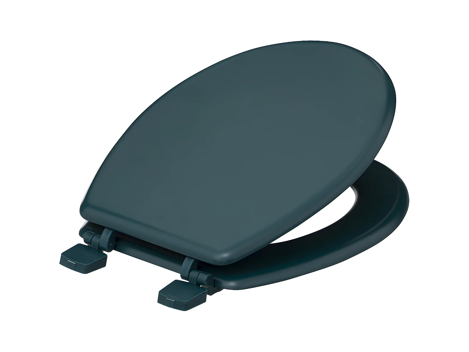 Abattant WC standard en Bois Bleu pétrole