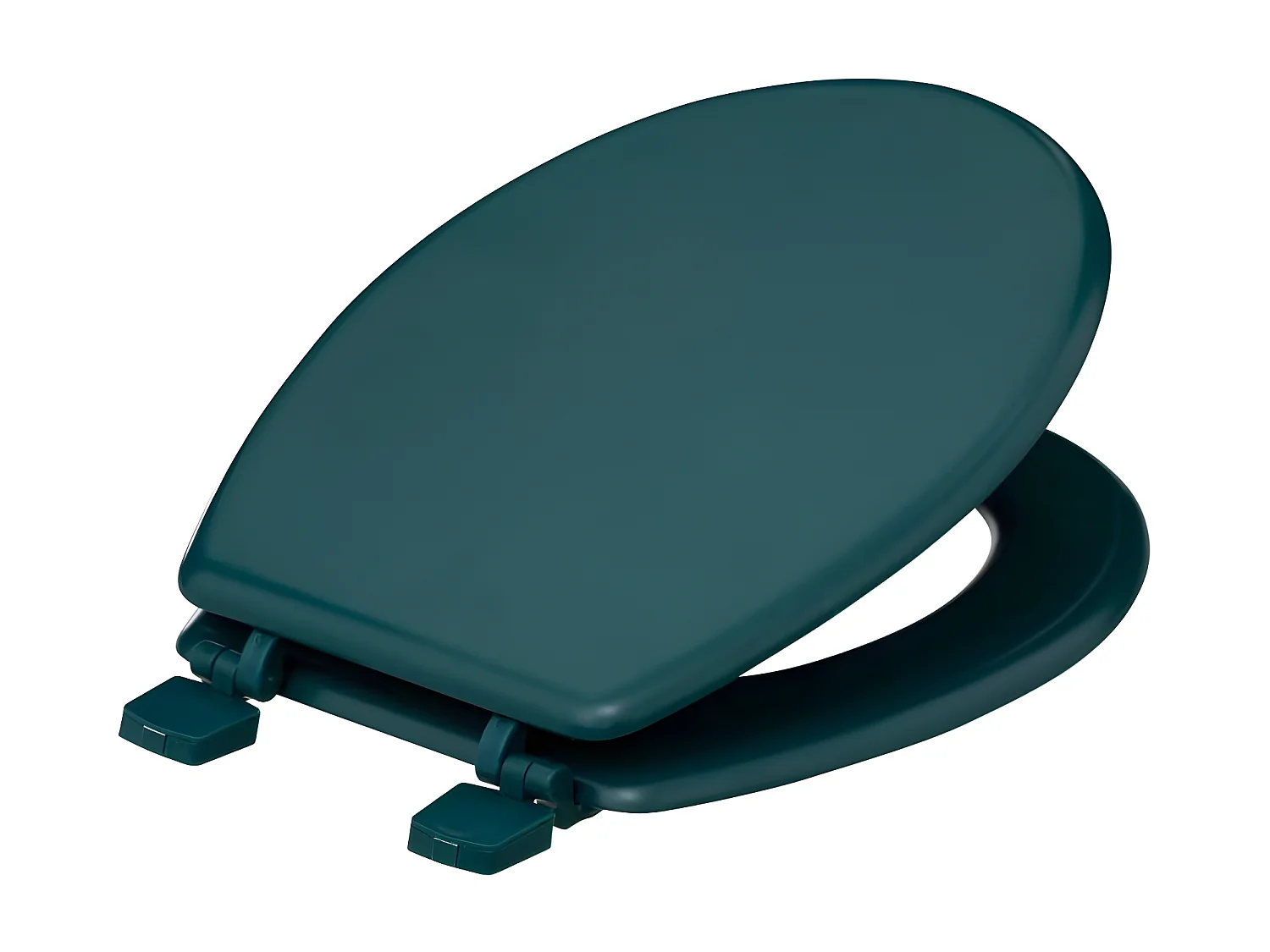 Abattant WC standard en Bois Bleu pétrole