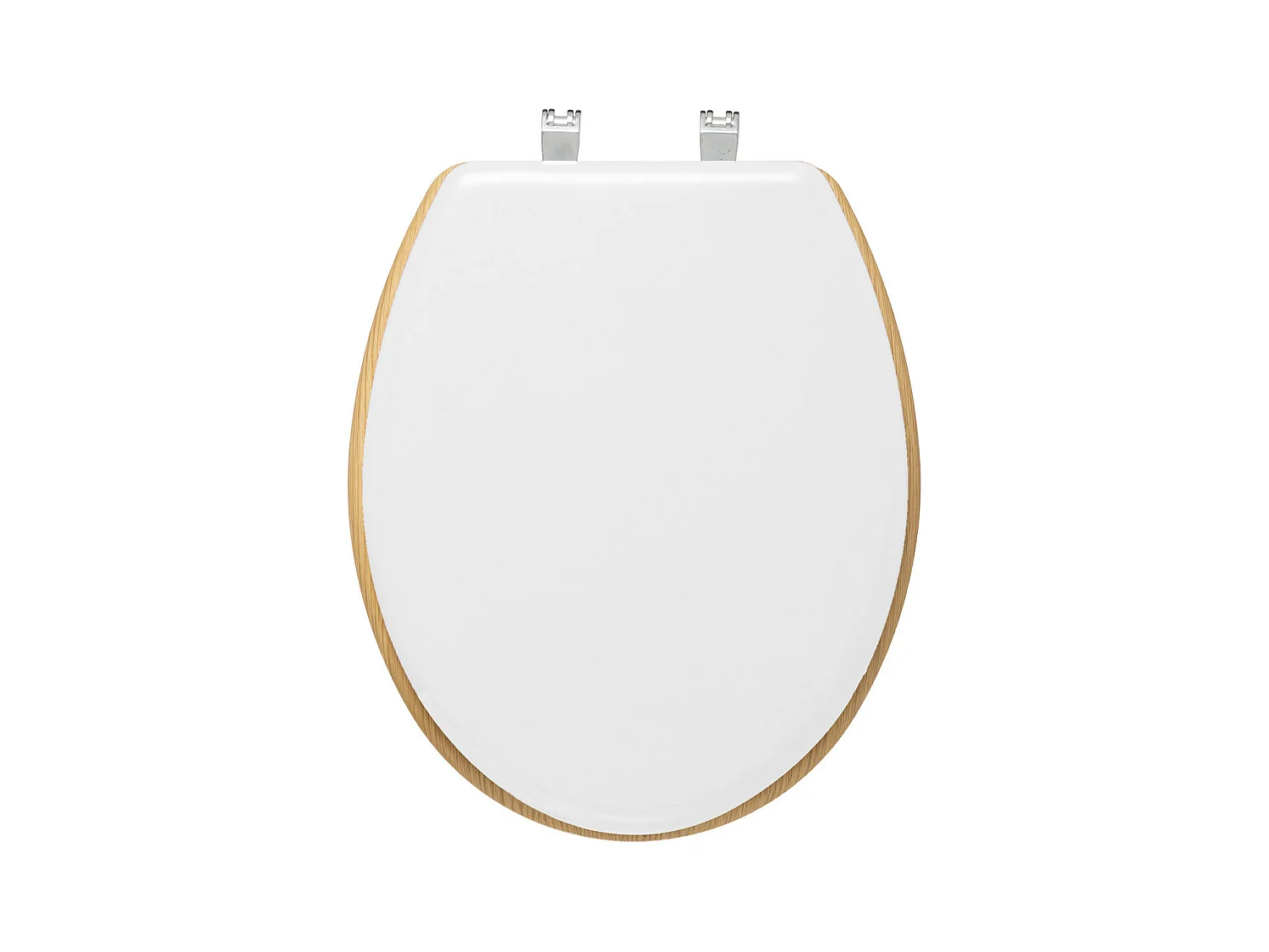 Abattant WC en Bois Blanc et Naturel