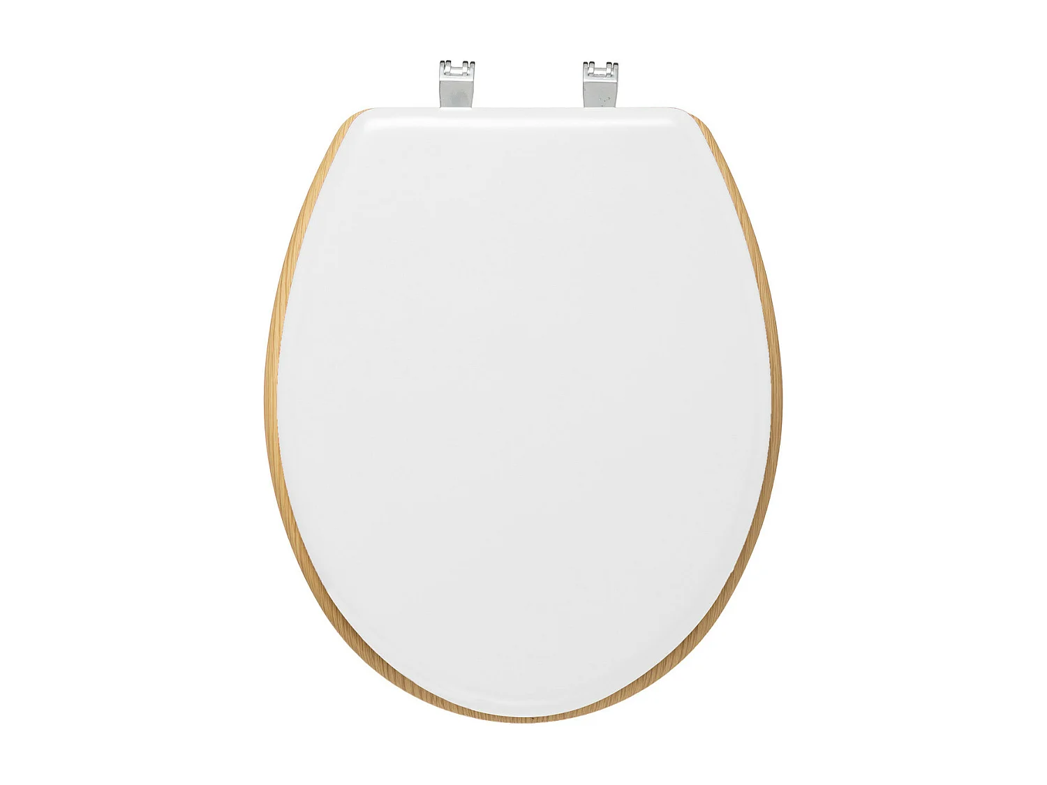 Abattant WC en Bois Blanc et Naturel