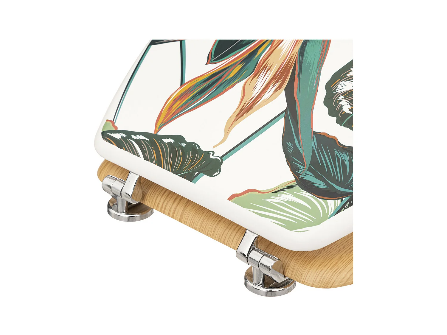 Abattant WC en Bois & Charnières en zinc Déco Palawan