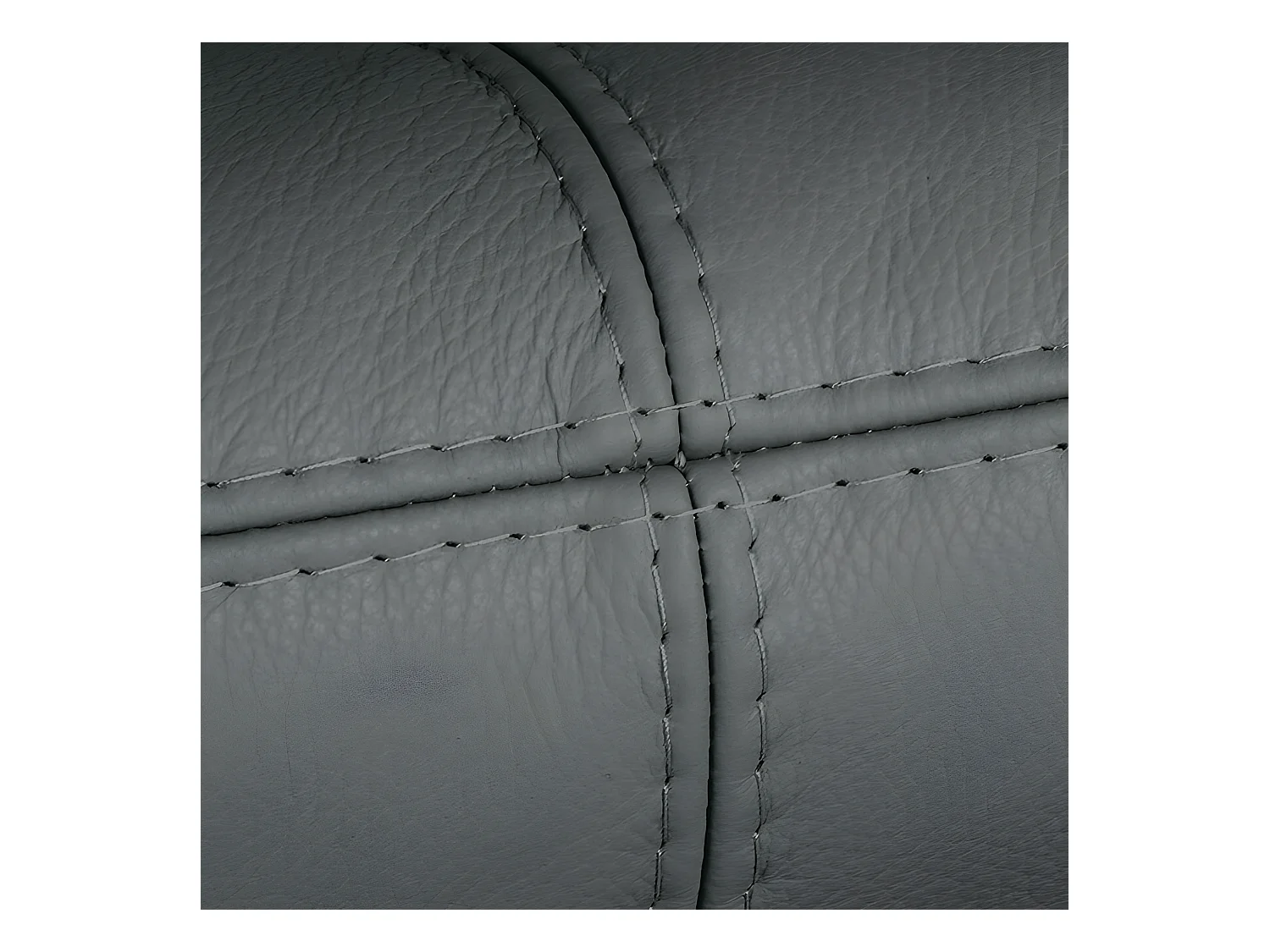 Canapé 3 places en 100% tout cuir italien vachette COMO, noir