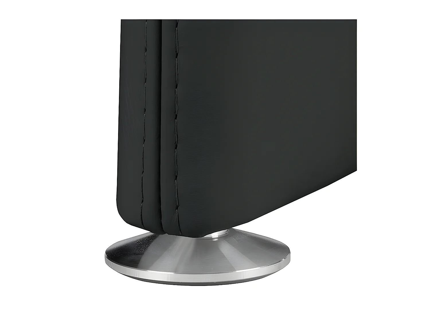 Canapé 3 places en 100% tout cuir italien vachette COMO, noir