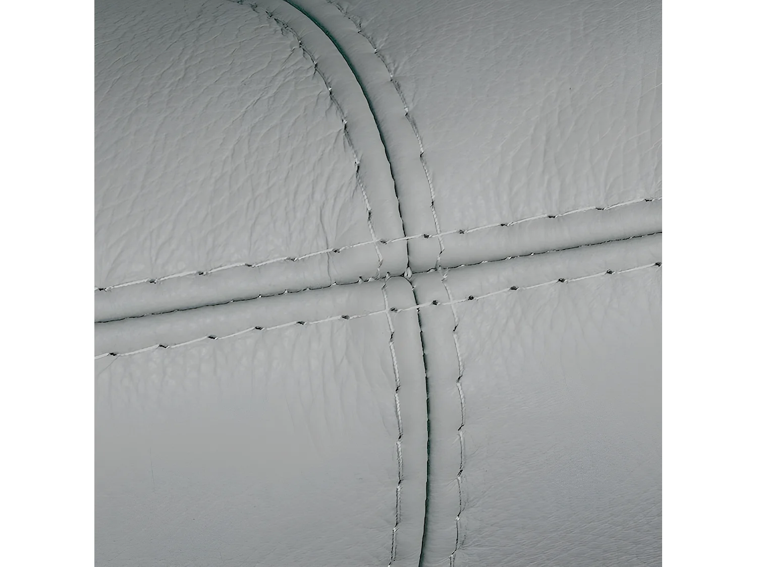 Canapé 3 places en 100% tout cuir italien vachette COMO, gris clair