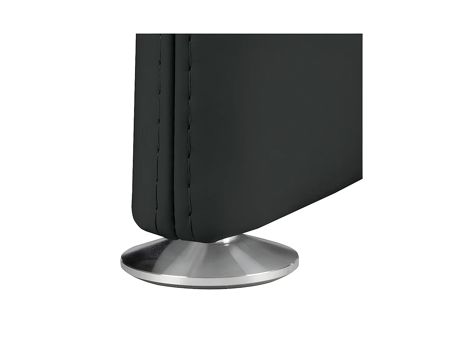 Canapé 2 places en 100% tout cuir italien vachette COMO, noir