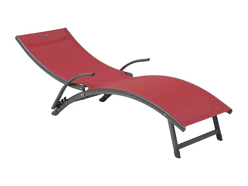 Transat Samba pliable grenade/graphite Hespéride