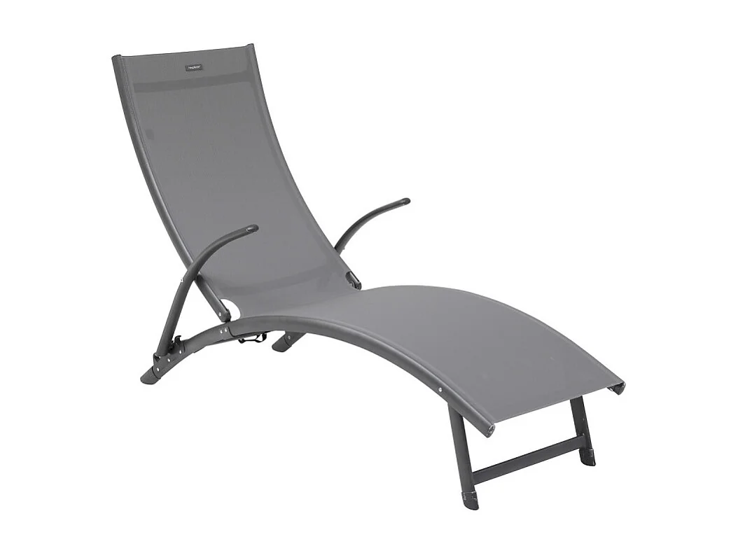 Transat Samba pliable anthracite/graphite Hespéride