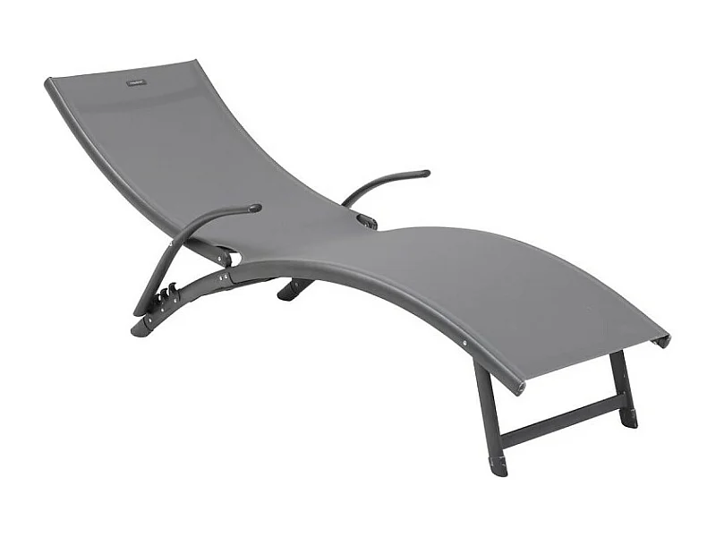 Transat Samba pliable anthracite/graphite Hespéride