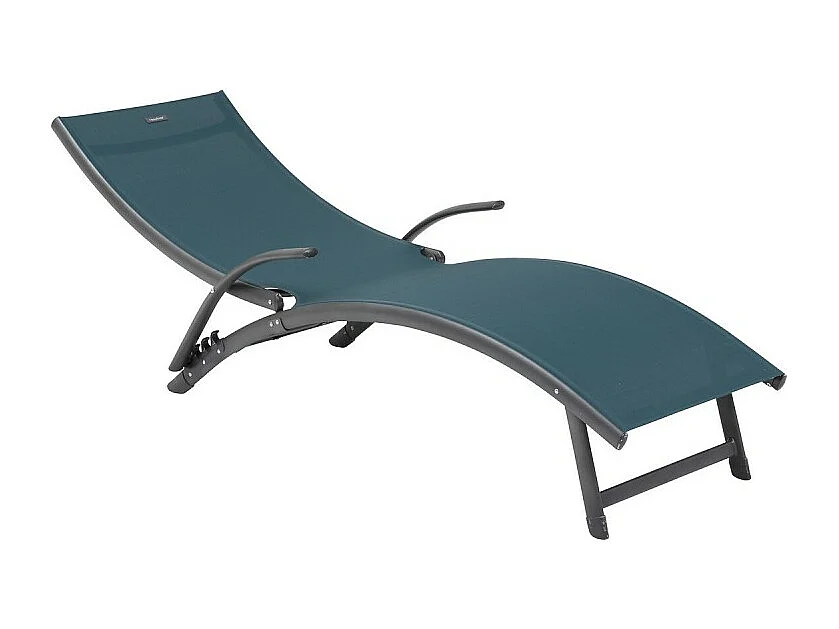 Transat Samba pliable bleu canard/graphite Hespéride