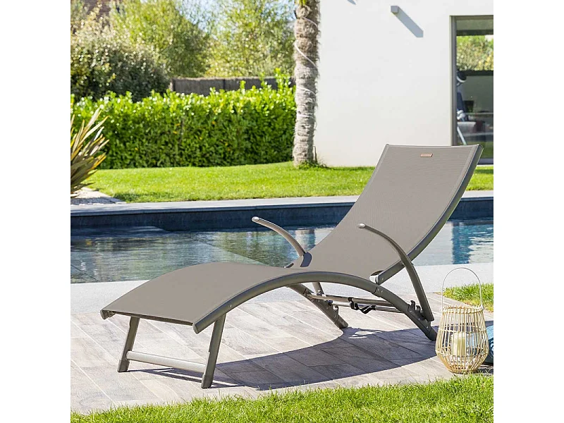 Transat Samba pliable noisette/praline Hespéride