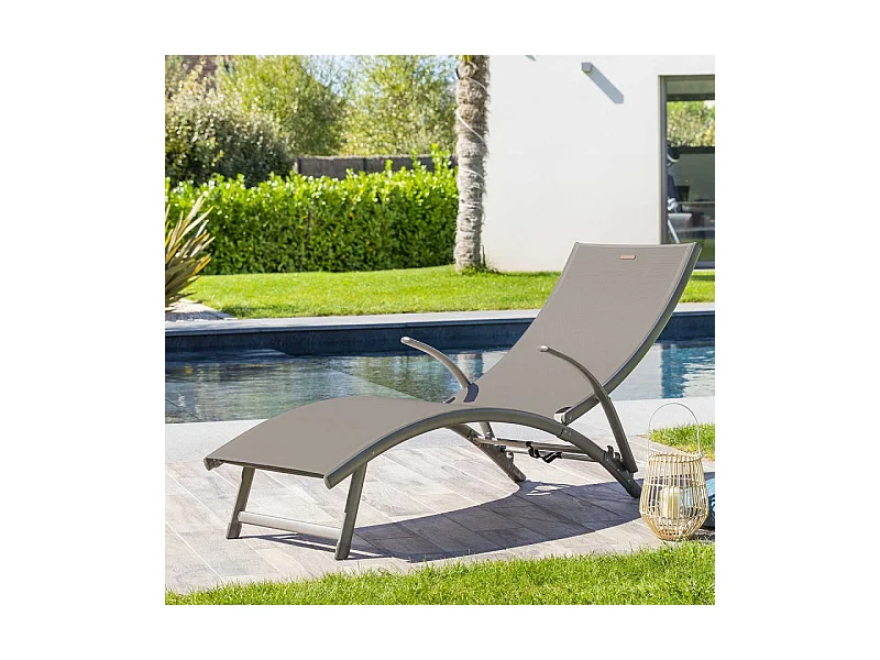 Transat Samba pliable noisette/praline Hespéride