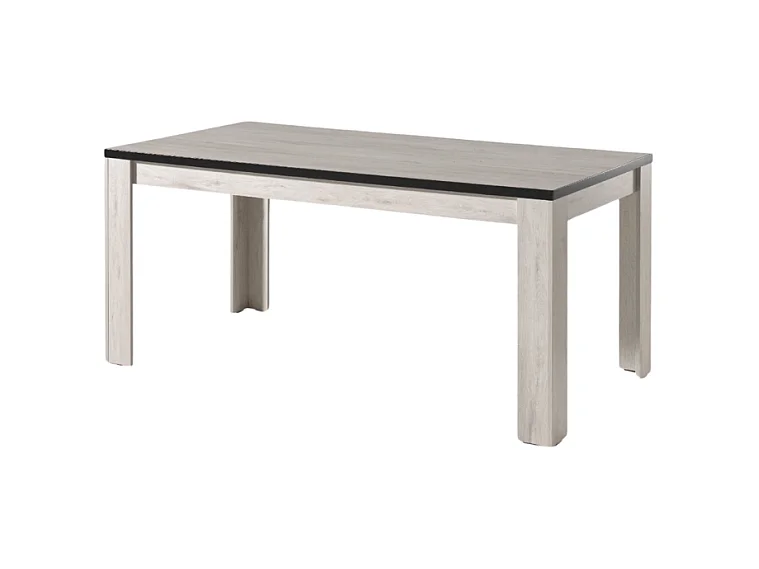 Table à manger 160 x 90 cm bois blanchi Elba