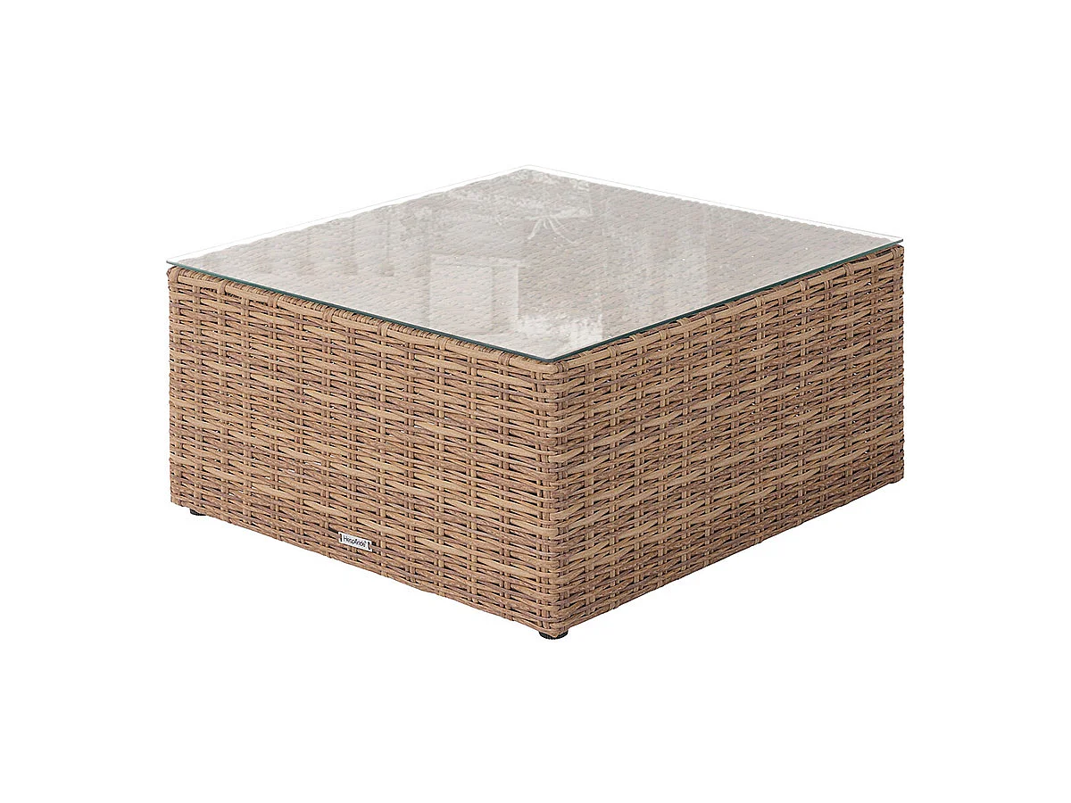 Salon de jardin en résine tressée Moorea Savana - 4 places - Hespéride