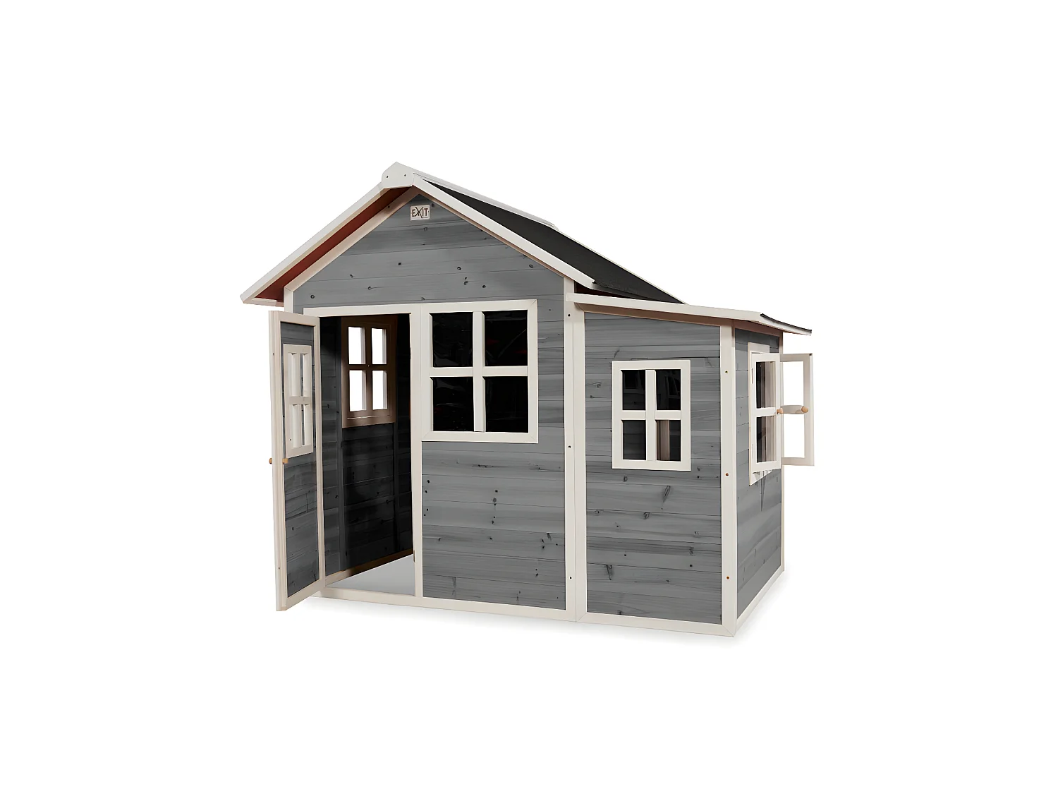 Maisonnette en bois pour enfants Loft 150 Gris - Exit Toys