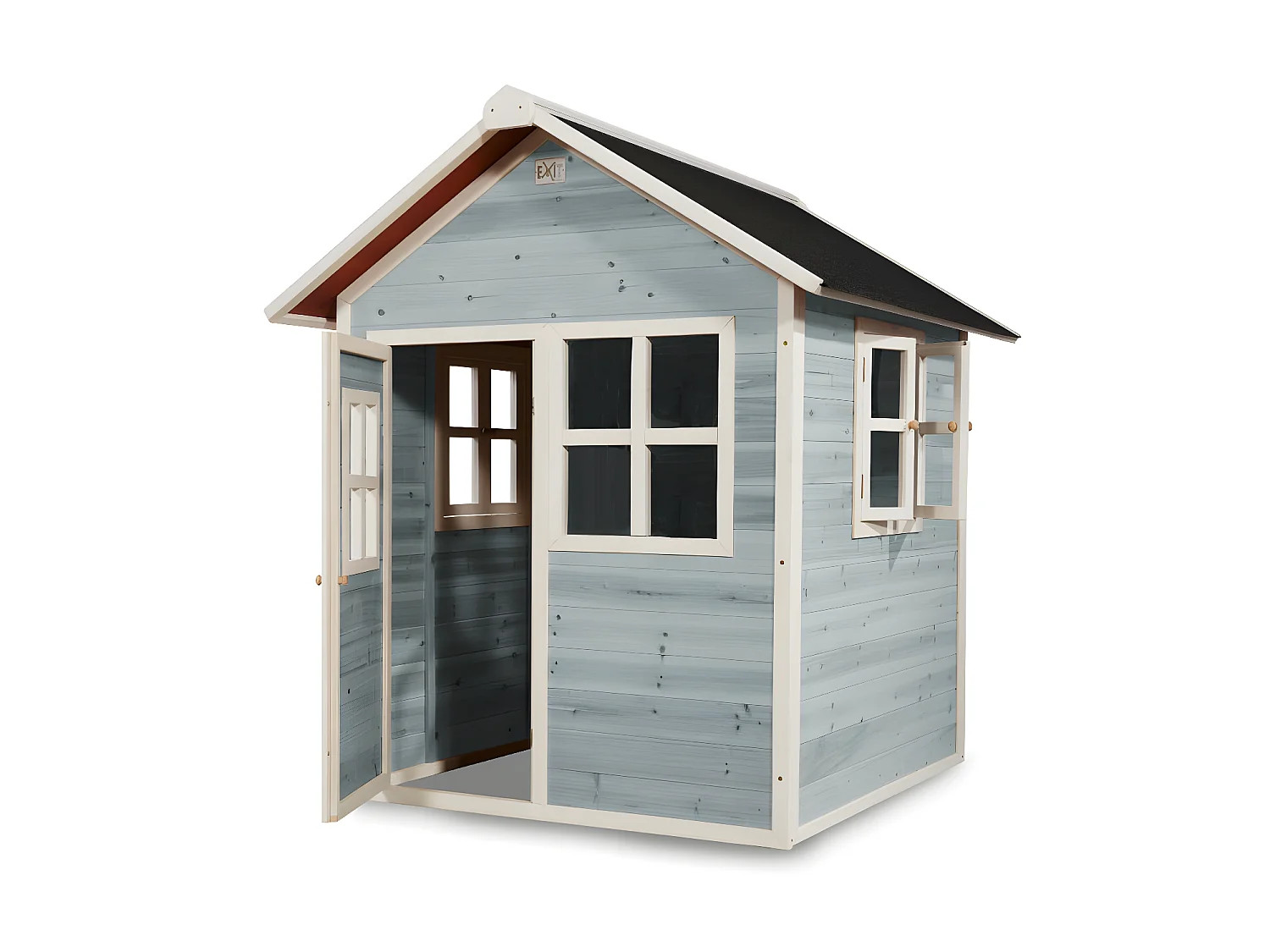 Maisonnette en bois pour enfants Loft 100 Bleu - Exit Toys