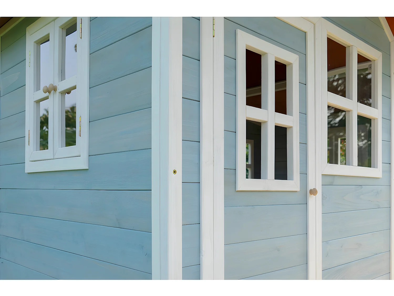 Maisonnette en bois pour enfants Loft 100 Bleu - Exit Toys