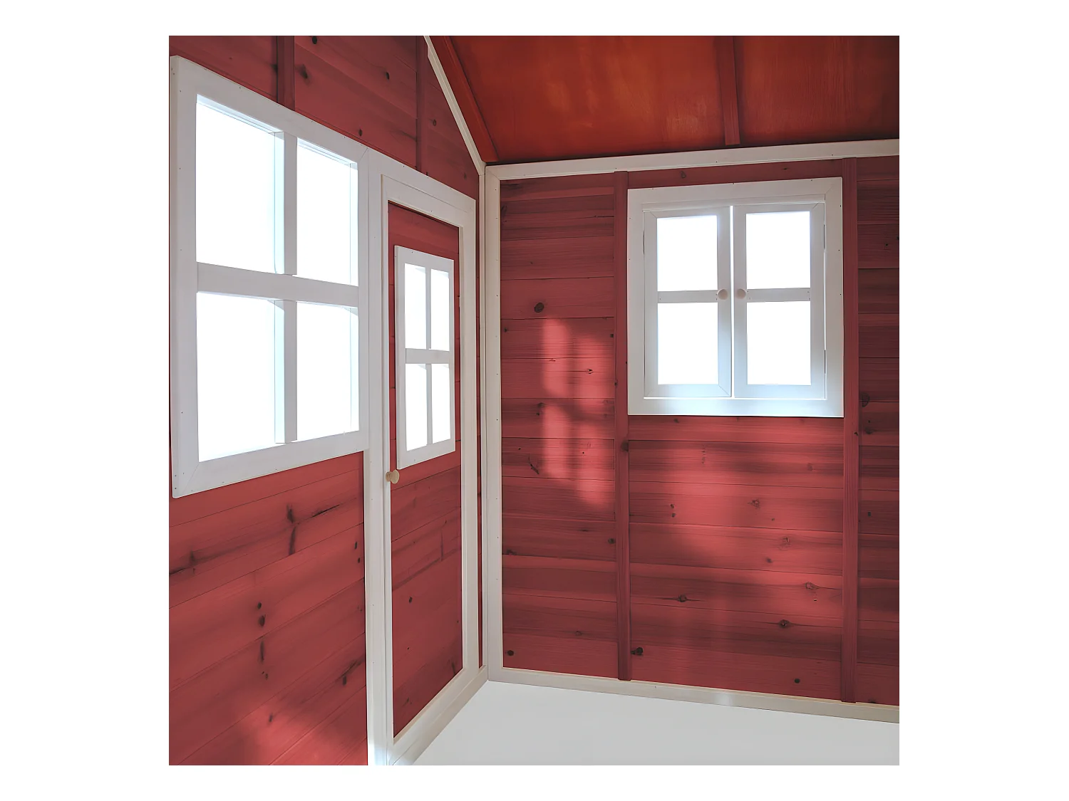 Maisonnette en bois pour enfants Loft 150 Rouge - Exit Toys