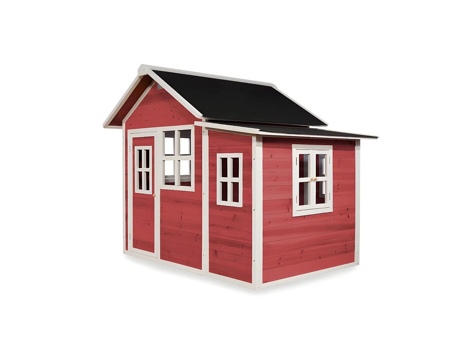 Maisonnette en bois pour enfants Loft 150 Rouge - Exit Toys