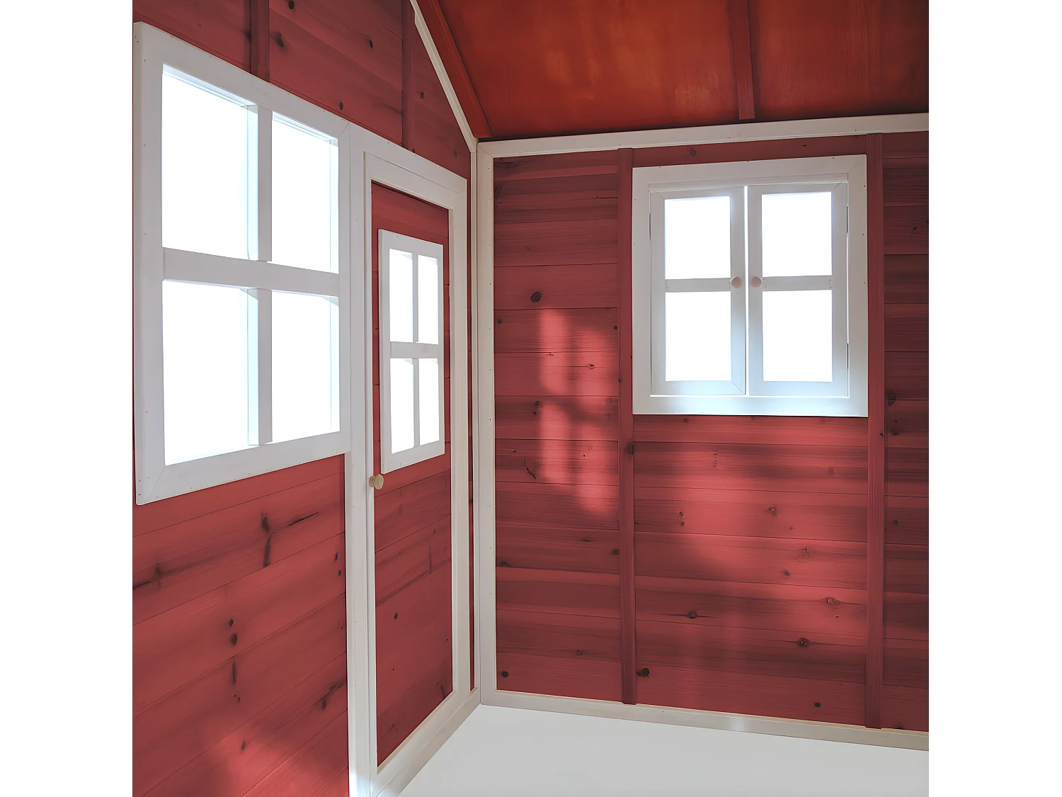 Maisonnette en bois pour enfants Loft 150 Rouge - Exit Toys