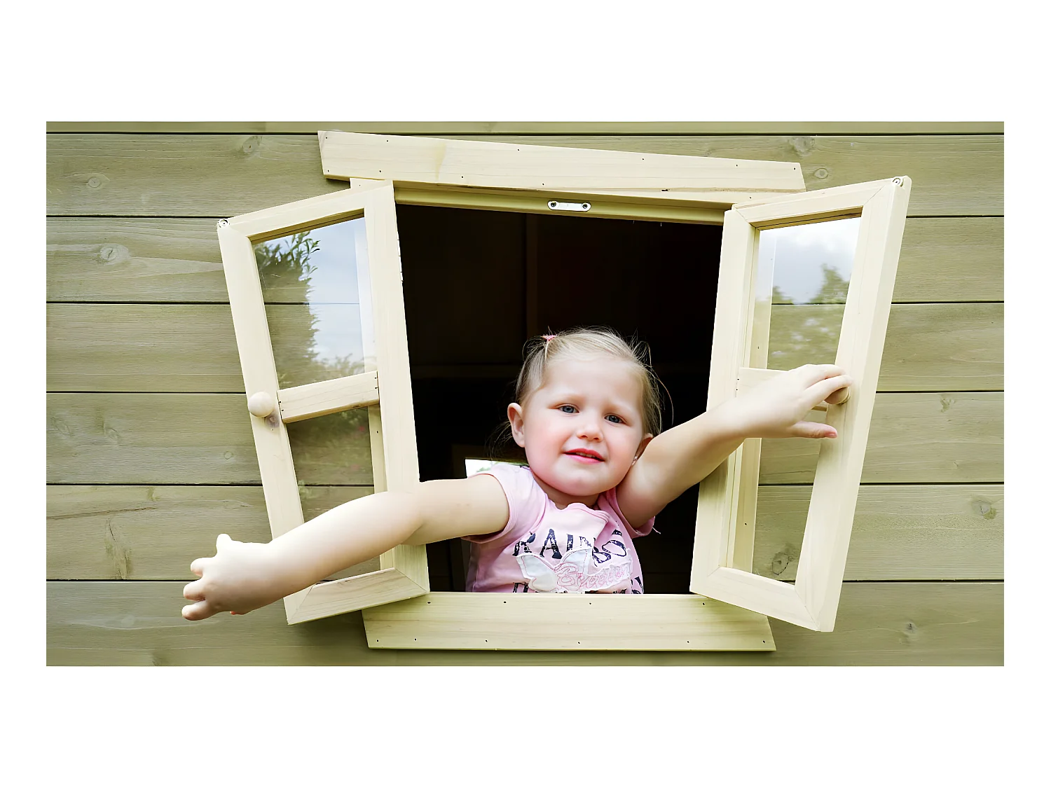 Maisonnette en bois pour enfants Crooky 100 - Exit Toys