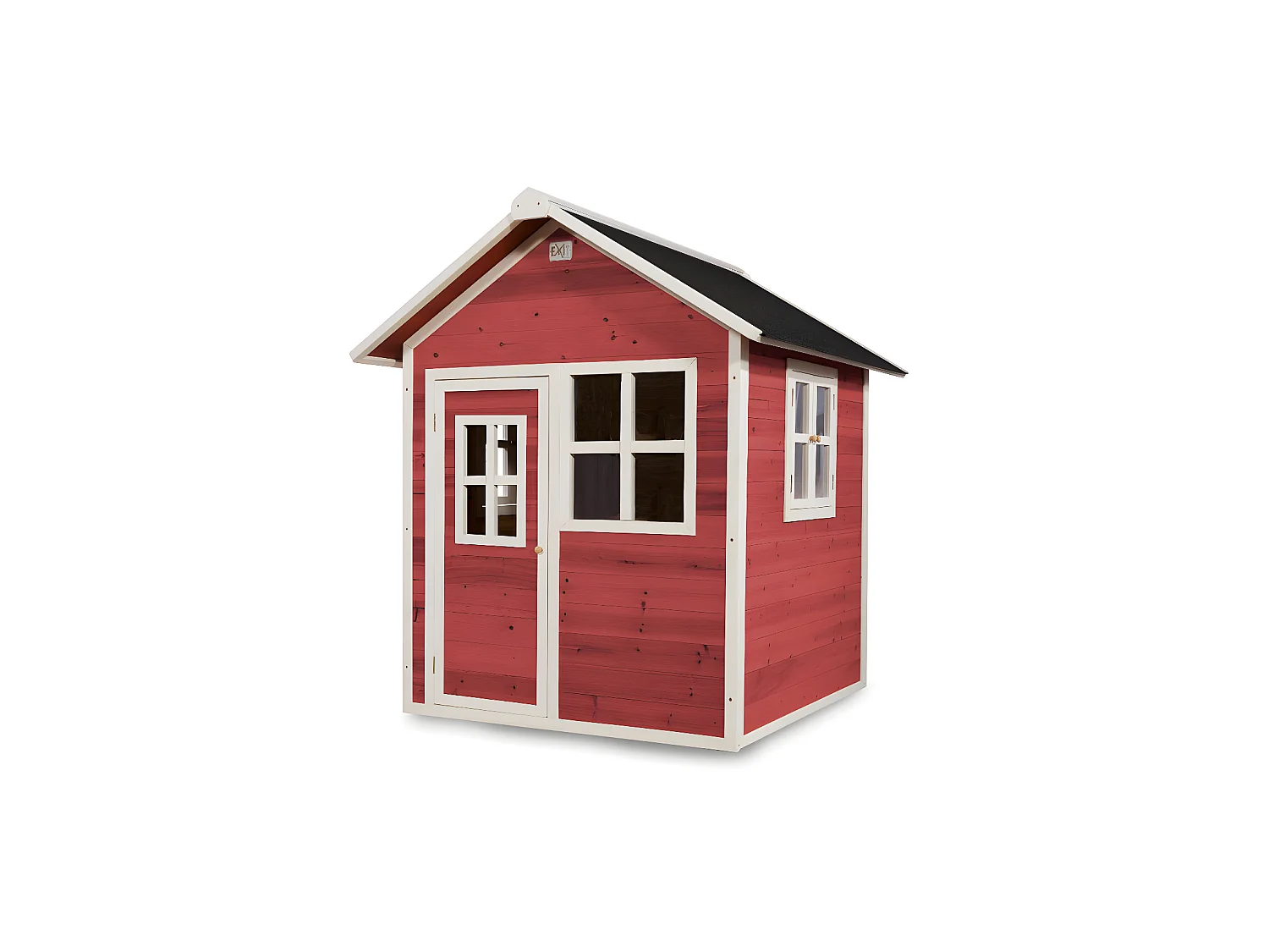 Maisonnette en bois pour enfants Loft 100 Rouge - Exit Toys