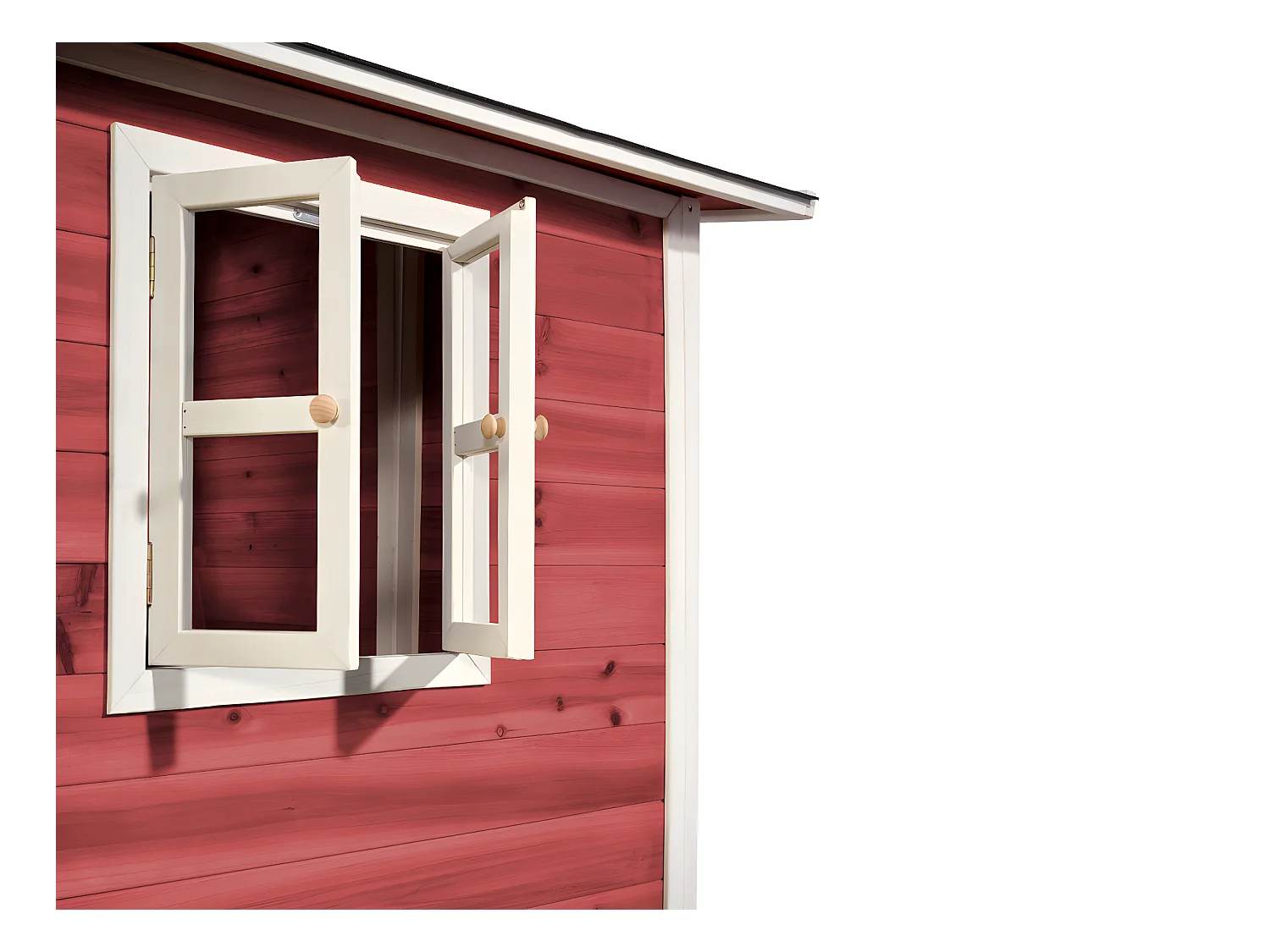 Maisonnette en bois pour enfants Loft 100 Rouge - Exit Toys