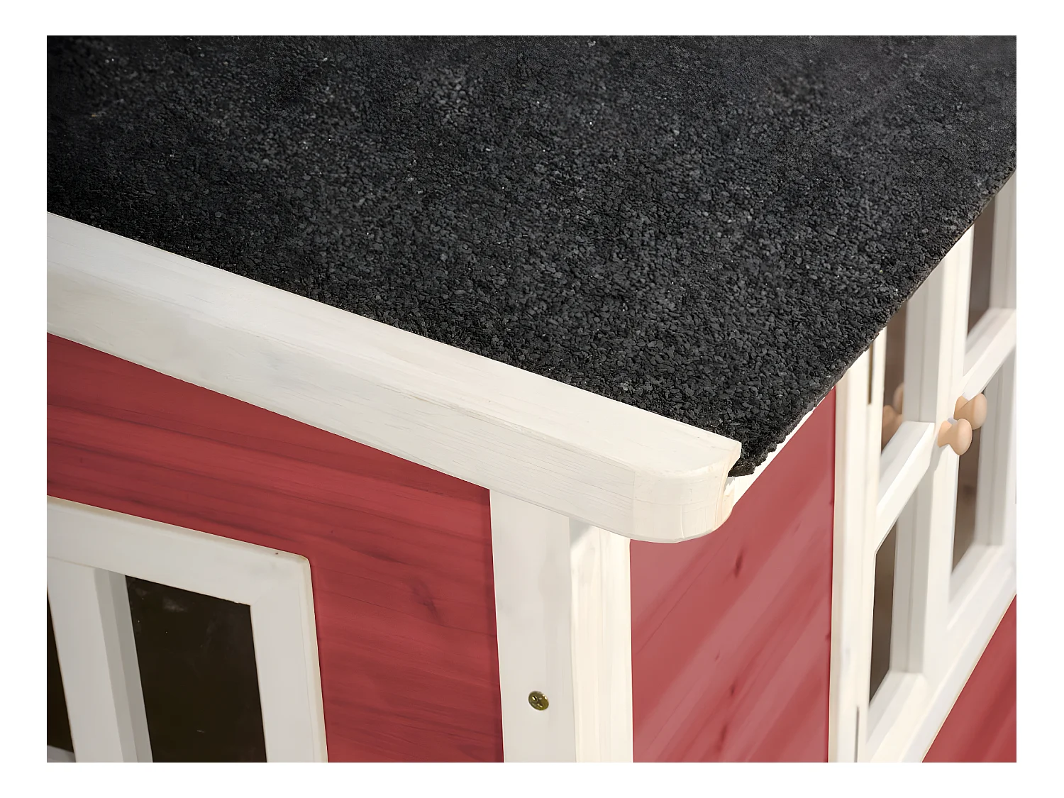 Maisonnette en bois pour enfants Loft 100 Rouge - Exit Toys