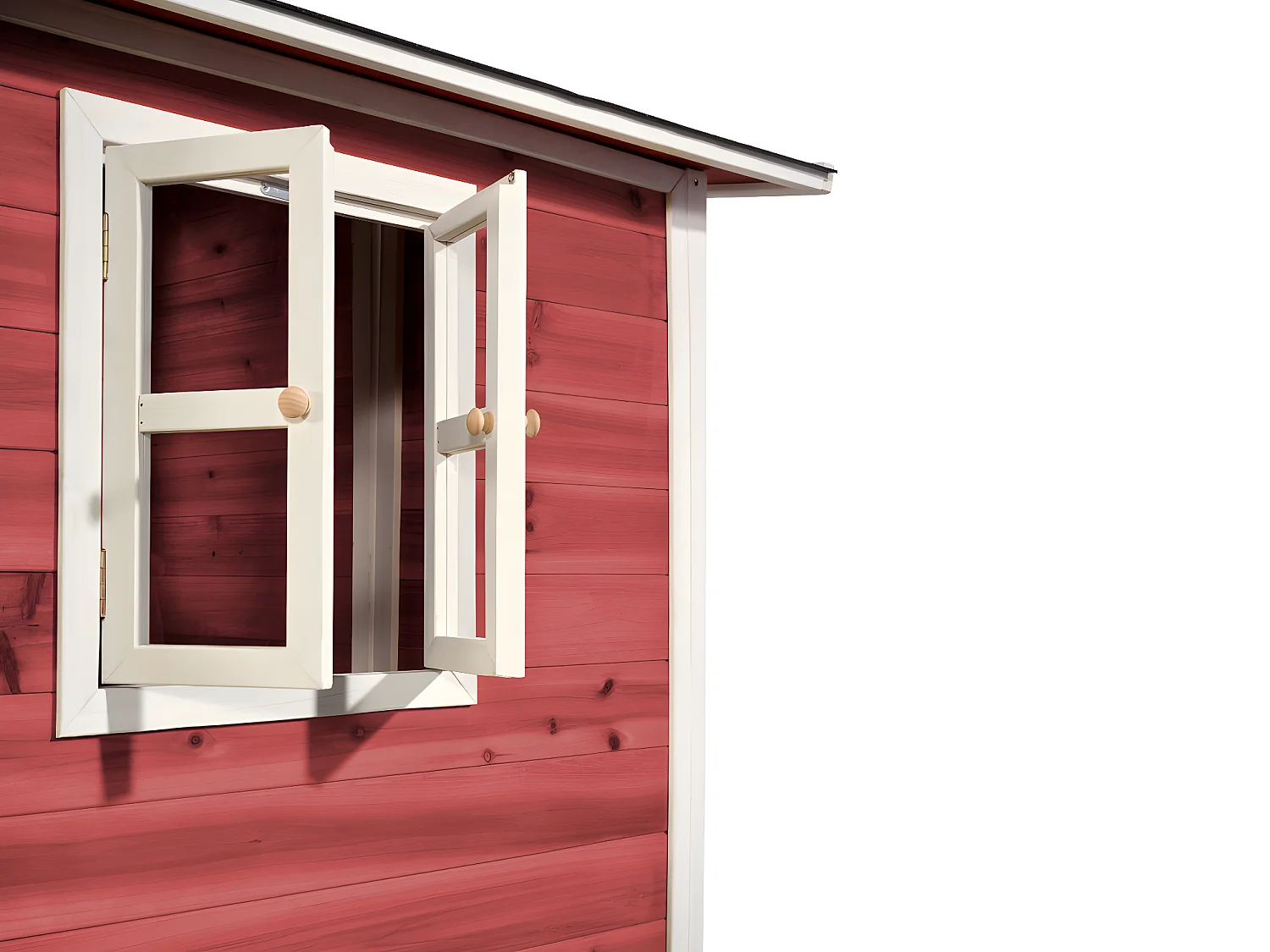 Maisonnette en bois pour enfants Loft 100 Rouge - Exit Toys