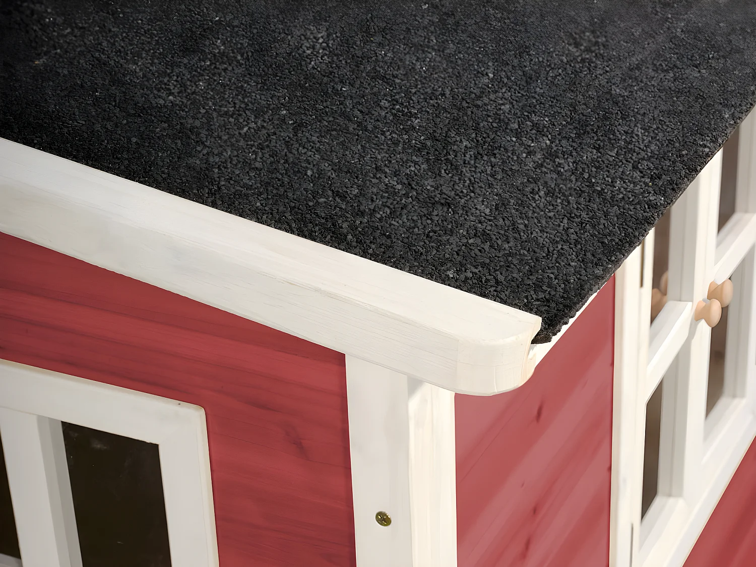 Maisonnette en bois pour enfants Loft 100 Rouge - Exit Toys