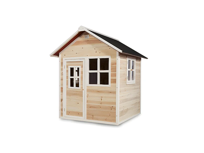Maisonnette en bois pour enfants Loft 100 Naturel - Exit Toys