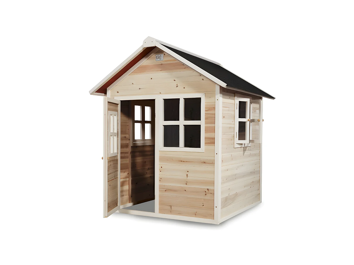 Maisonnette en bois pour enfants Loft 100 Naturel - Exit Toys