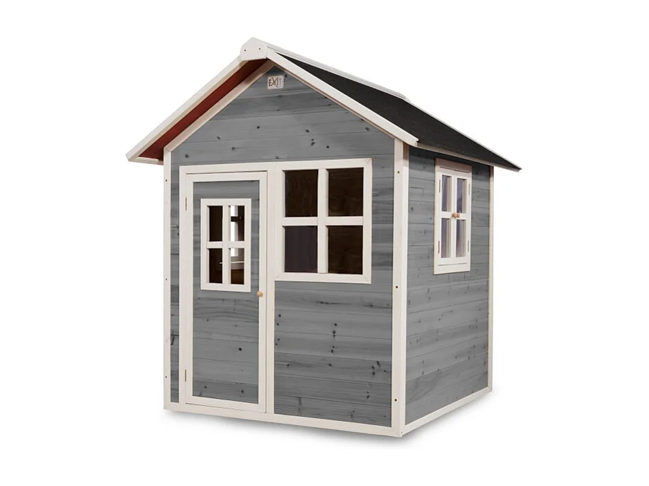 Maisonnette en bois pour enfants Loft 100 Gris - Exit Toys