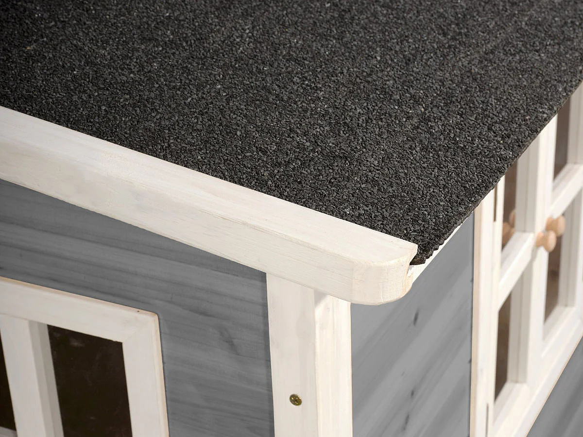 Maisonnette en bois pour enfants Loft 100 Gris - Exit Toys