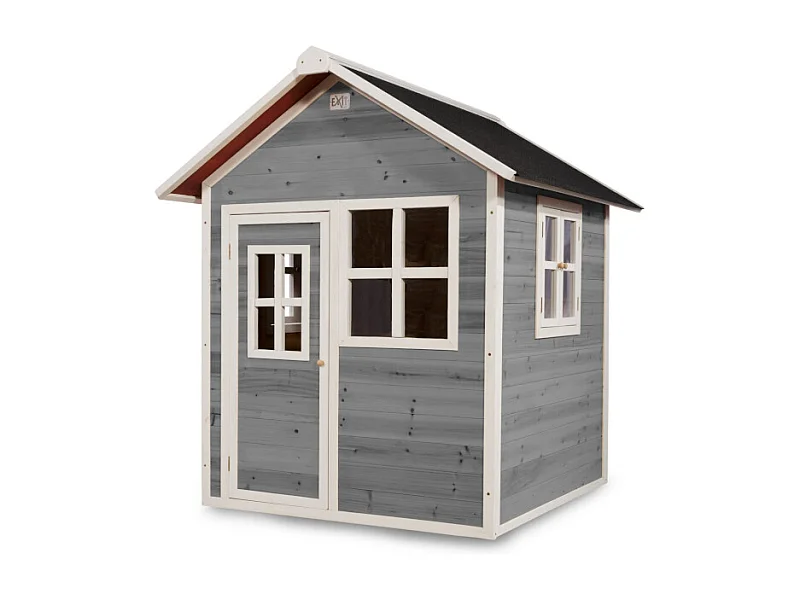 Maisonnette en bois pour enfants Loft 100 Gris - Exit Toys
