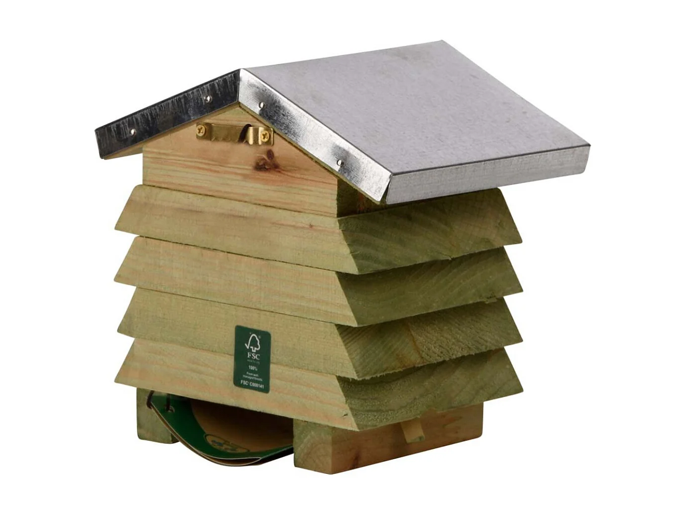 Bienenhaus aus Holz und Zink