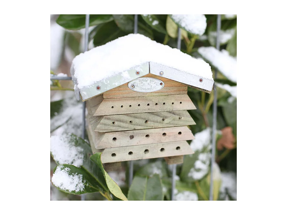 Bienenhaus aus Holz und Zink