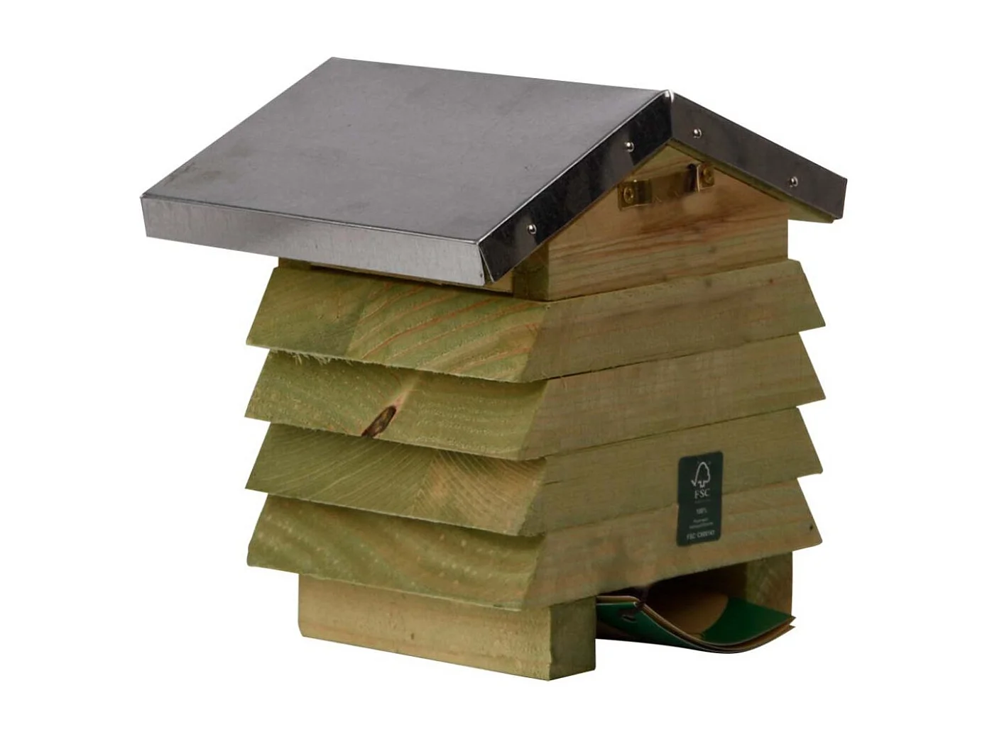 Bienenhaus aus Holz und Zink