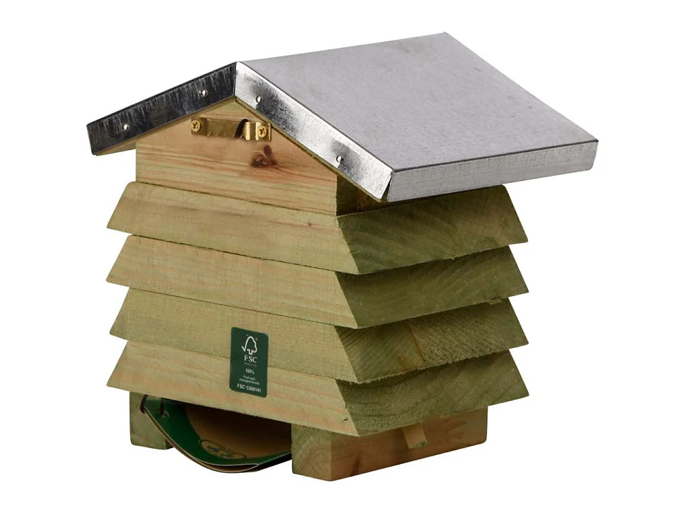 Casa de abejas de madera y zinc