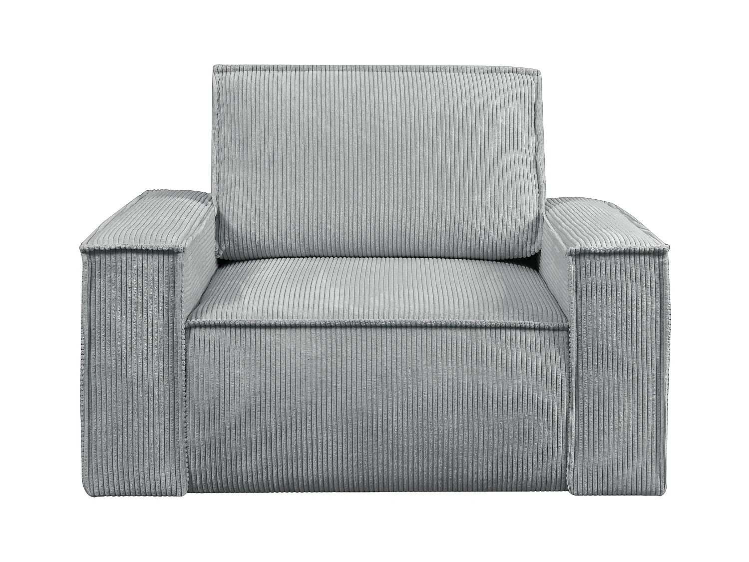 Sessel - Cord - Hellgrau - AMELIA