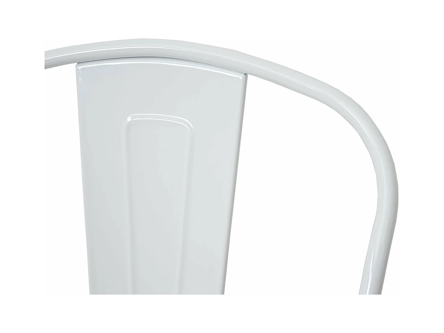 4x chaises de salle à manger cuisine bistro design industriel en métal blanc empilable 04_0000546