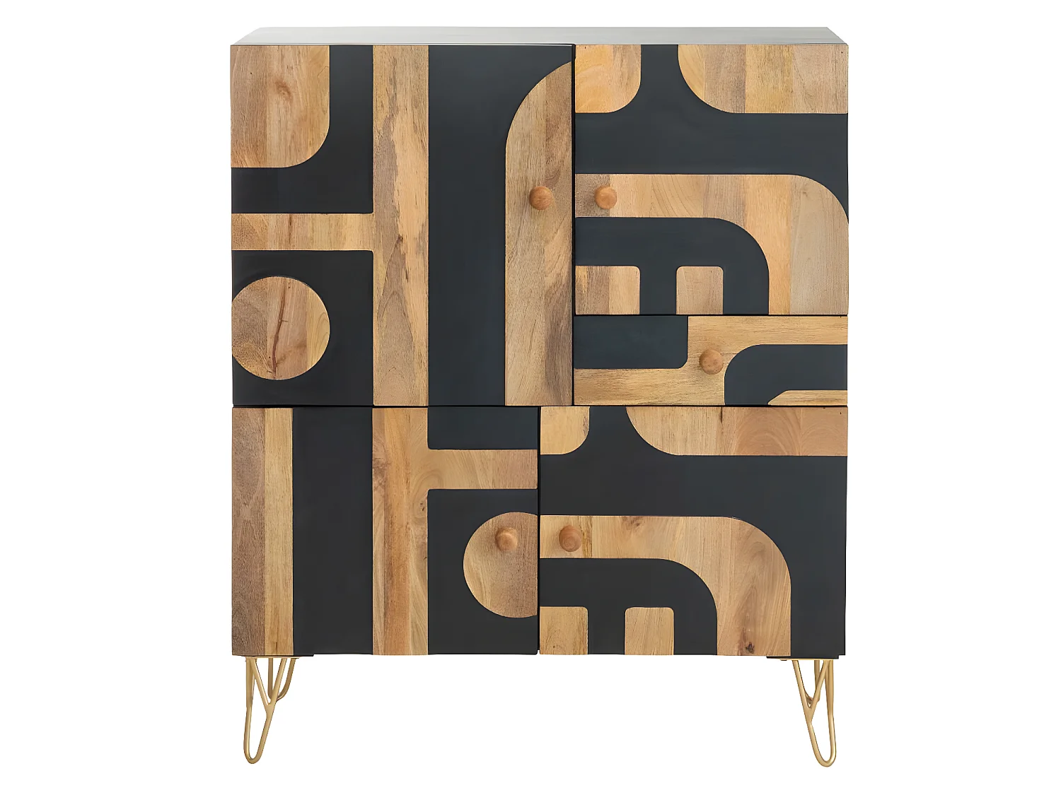 Buffet en bois de manguier et métal Colombine