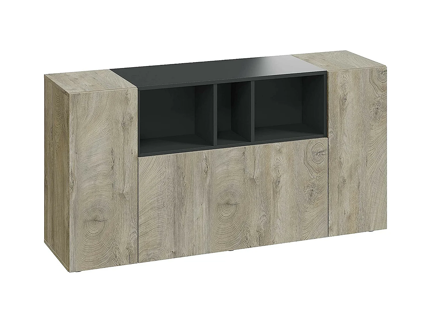 Buffetkast met 3 deuren en 3 niches - L150 cm - Tamiko