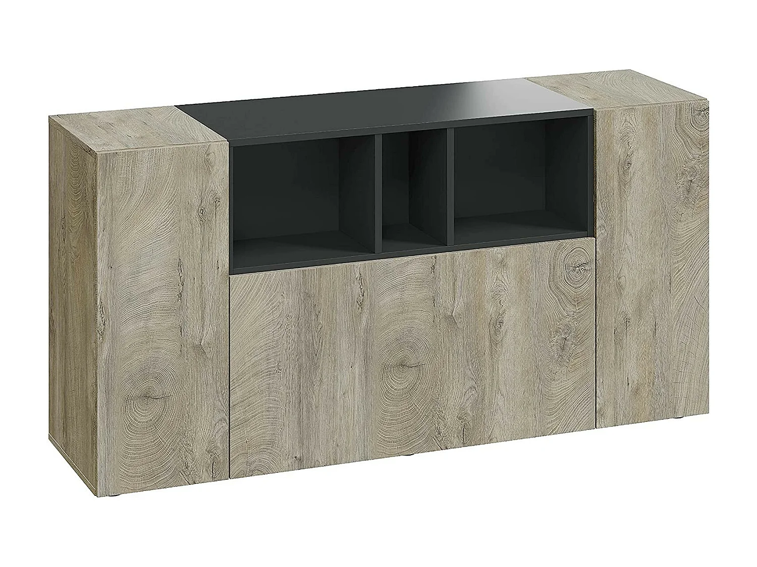 Buffet con 3 porte e 3 scomparti - L150 cm - Tamiko