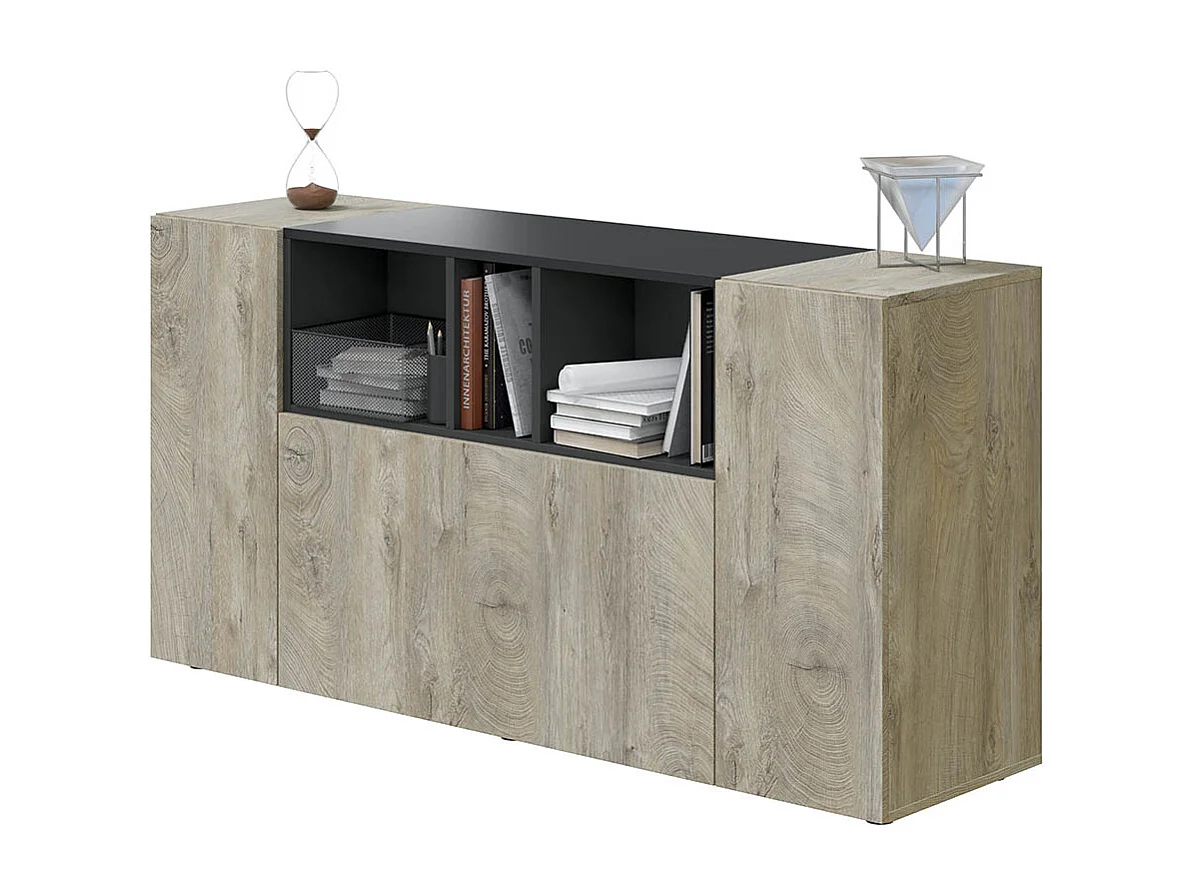 Buffet con 3 porte e 3 scomparti - L150 cm - Tamiko