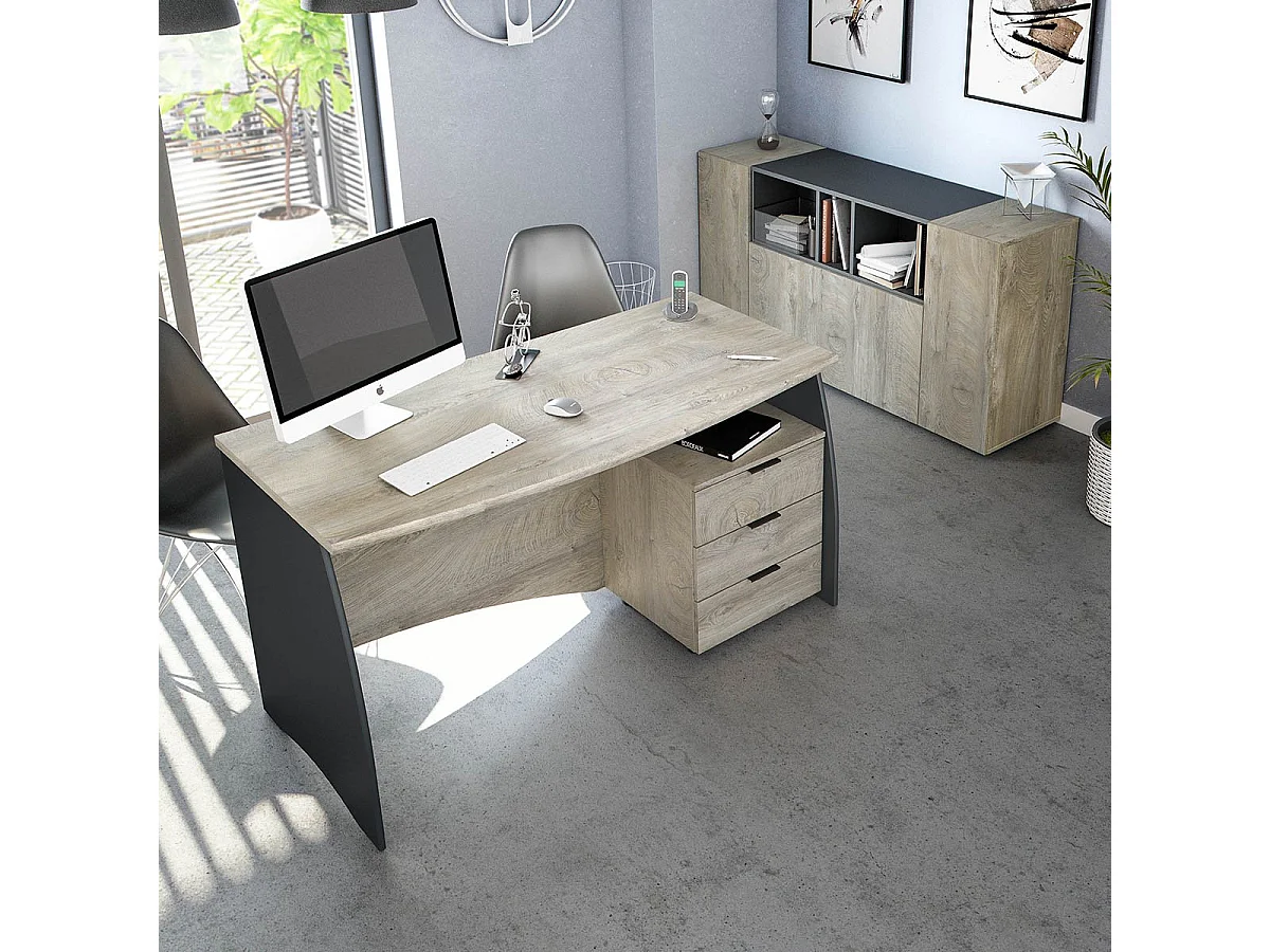 Buffet con 3 porte e 3 scomparti - L150 cm - Tamiko