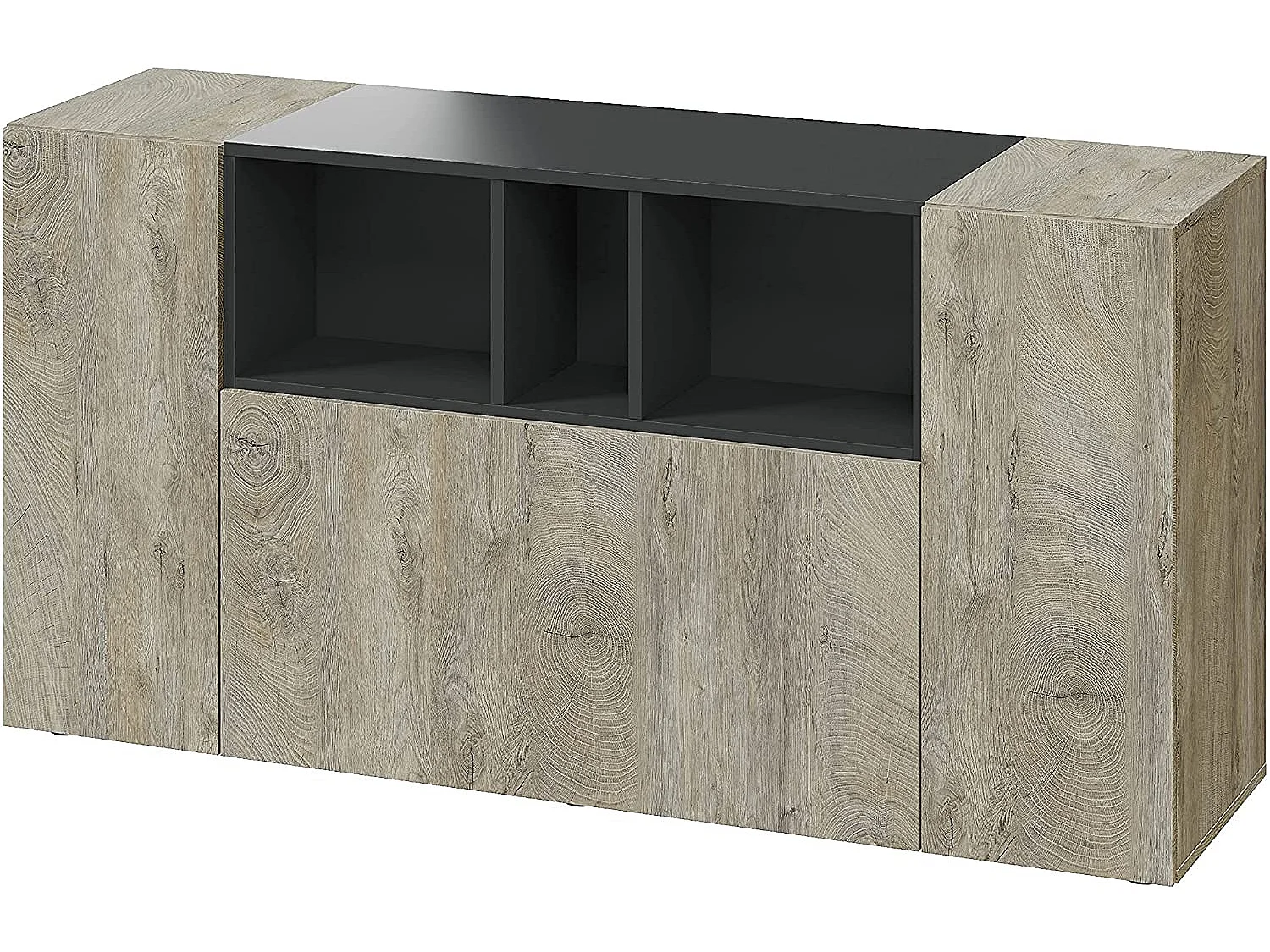 Sideboard mit 3 Türen, davon 1 Flügeltür und 3 Nischen Tamiko - L150cm